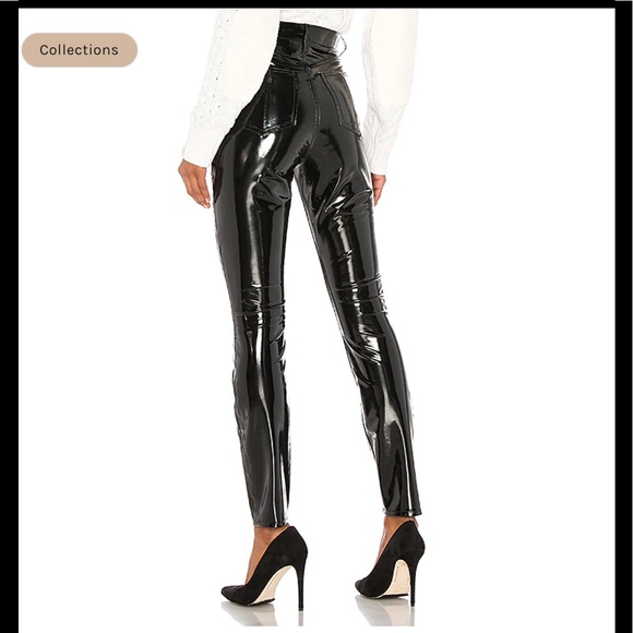 NWT rag & bone Super High Waist Skinny Vinyl Pants - Picture 3 of 16